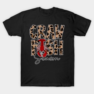 Craw Fish Season Leopard Love Crawfish T-Shirt